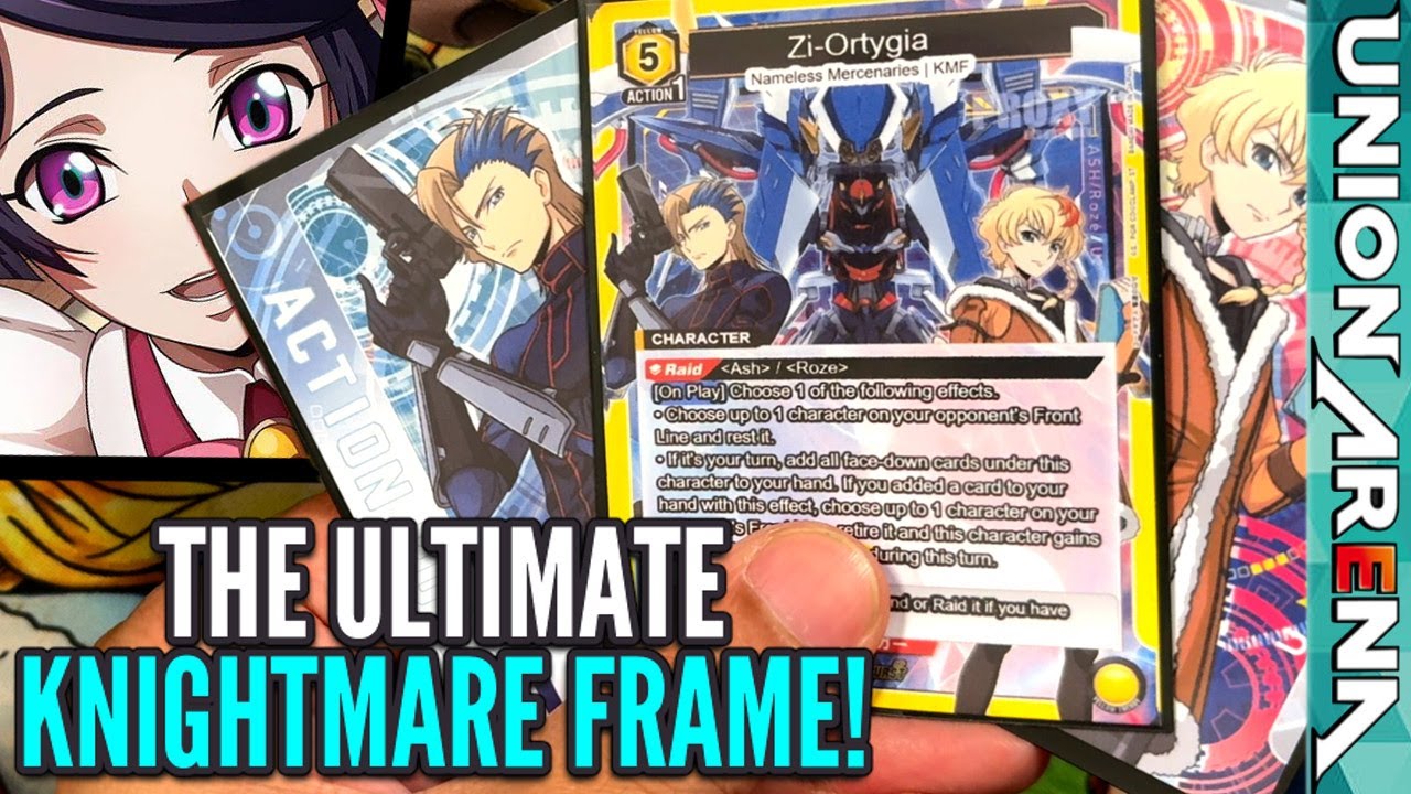 Code Geass Roze of the Recapture Yellow Deck Profile - Nameless Mercenary  | Union Arena TCG