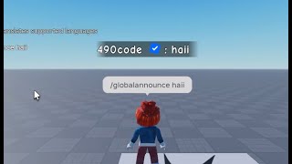 Admin Global Announce Like Jandel [FREE] Roblox Studio