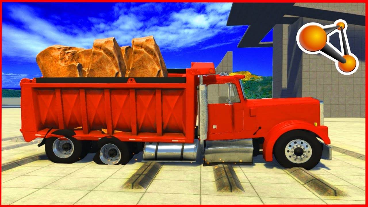 Speed Bumps Trucks with Cargo Epic Crashes BeamNG Drive YouTube