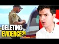 Caught deleting evidence during a traffic stop