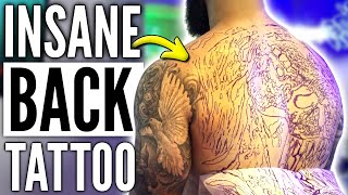Going into SHOCK & STARTING MY FULL BACK PIECE!! (My worst experience yet with getting a tattoo)