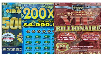 Georgia's New $30.00 VIP Billionaire Scratch Off Lottery Ticket Mix. thumbnail