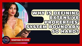 Why Is Defining Extensive Properties' System Boundary So Hard - Thermodynamics For Everyone