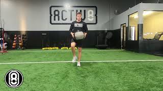 Activ8 | Medball Figure 8 to Single Leg RDL Slam