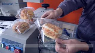 Automatic bread pillow type packaging machine
