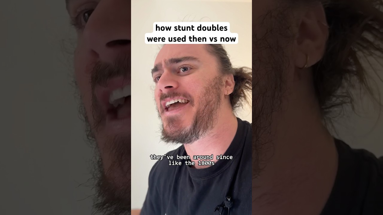 stunt doubles then vs now #shorts #comedy #funny