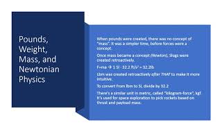 Lbf vs. Lbm and What Thermodynamics Is About