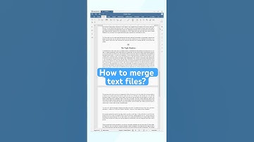 How to merge several text files into one?