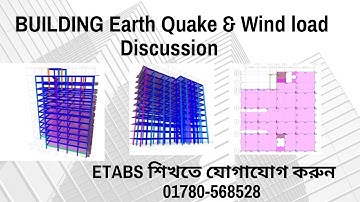 How to Define & Assign Earthquake or Seismic Load in ETABS.Wind Load Hand Calculation  BNBC 2020.