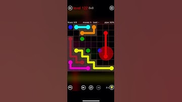 Flow Free level 122 [8x8] #shorts