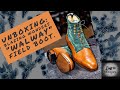 Boot unboxing: MTO / custom hand welted, hand stitched Blazing Wonders field boot.