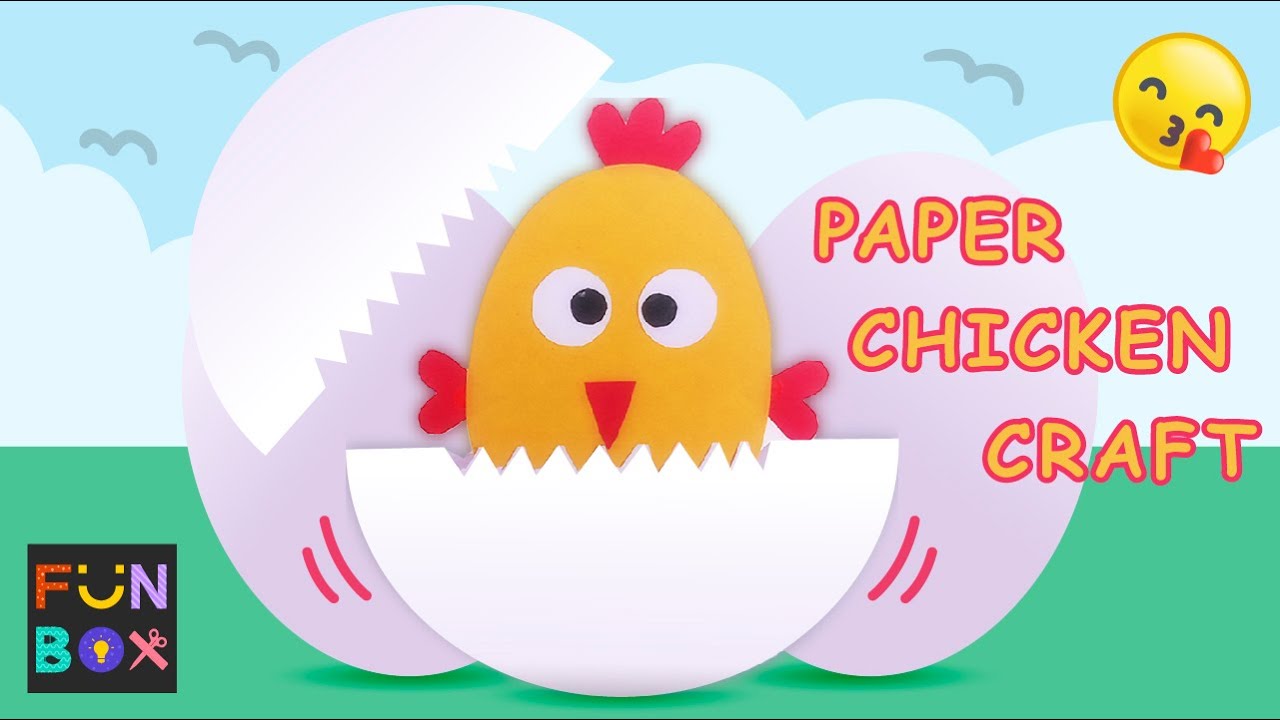 EASTER HATCHING CHICK PAPER CRAFT | CRAFT FOR KIDS | EASY STEP BY STEP | EGG CRAFT
