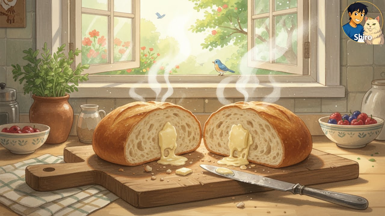 A Rainy Morning in My Childhood Home | Quiet Breakfast and Warm Tea 🌧️🍵 Ghibli Shiro ASMR