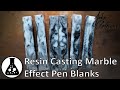 Resin Casting Marble Effect Pen Blanks