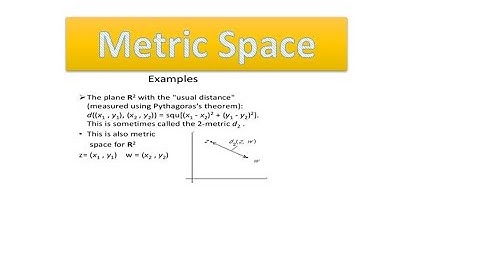 Metric Space in hindi/urdu lecture 1