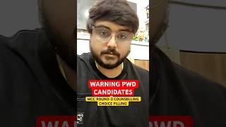 Warning PwD Candidates Choice Filling In MCC Round-3 Mop Up Counselling Neet 2025 AIIMS Delhi MBBS