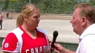 Sara Groenewegen talks with Sportswave.ca - 2015 Fastpitch Tournament