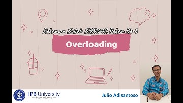 Rekaman Kuliah #5 KOM20C Pemrograman, Genap 2021/2022 IPB University