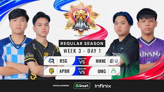 🔴LIVE | MPL PH S13 | ENGLISH-Week3 Day 1