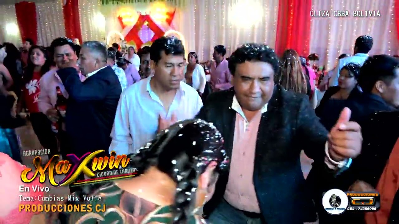 CUMBIAS MIX VOL 8  MAXWIN EN VIVO CLIZA CBBA 2024