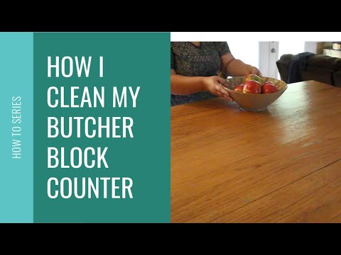 How To Clean Butcher Block Countertops Youtube