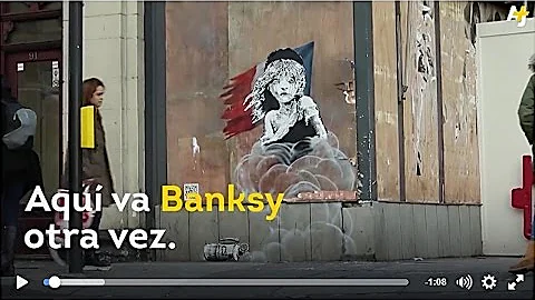 Em qual obra de Banksy temos crítica e falta de cuidado com o patrimônio?