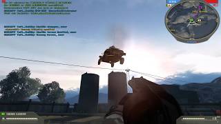 Flying car in Battlefield 2 !!