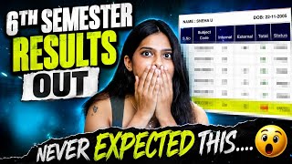 6th SEM RESULTS OUT 😳😱 DID I CLEAR ALL THE PAPERS 😶‍🌫️  #sneholic #semester #results #examresults 