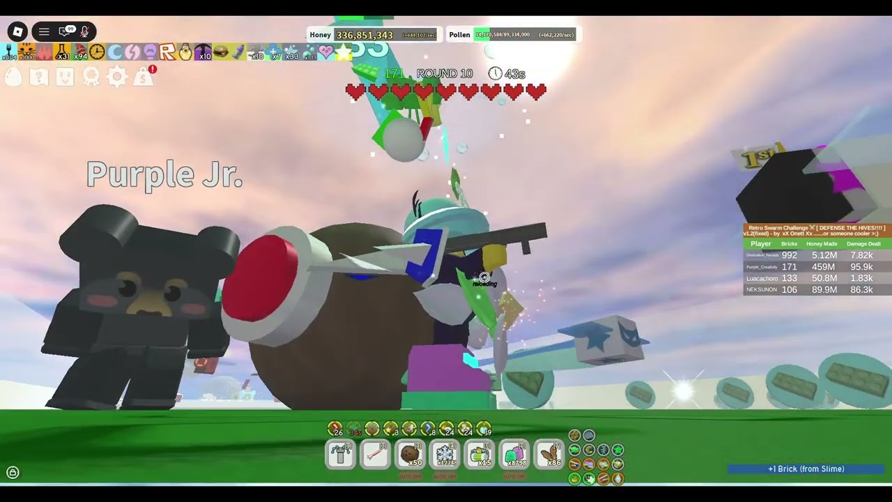 compilation of rpg flinging in the retro swarm challange