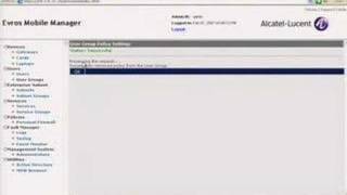 Demo 07: Alcatel-Lucent Mobile Endpoint Managment System screenshot 1