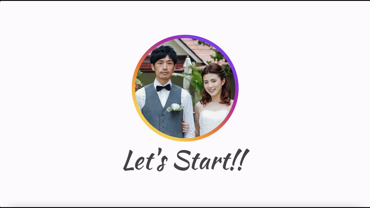 結婚式オープニングムービー【シンプル風】 結婚式 オープニングムービー】 Wedding Day(mini) / LET´S