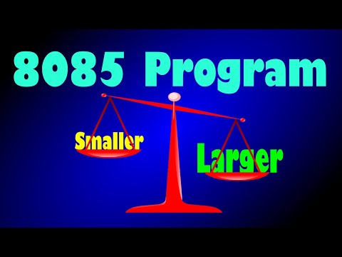 8085 Assembly Program Tutorial: Finding the Largest Byte in an Array