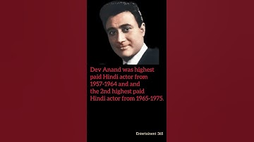 What is special about DEV ANAND