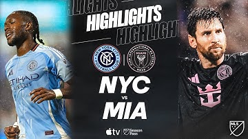 New York City FC vs. Inter Miami CF | Full Match Highlights | Audi MLS Cup Playoffs Clinched!