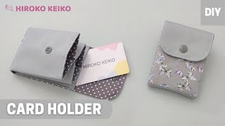 DIY How to Make a Card Holder / Card Purse Tutorial [Hiroko Keiko]