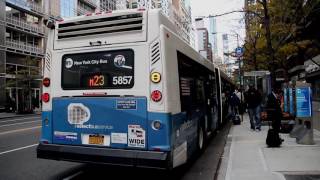 MTA NYC Bus M23 Select Bus Service bus at 1st Ave & 23rd St
