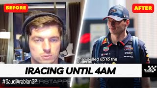 Max Verstappen Competed in iRacing Untill 4 AM right after got Pole in Saudi Arabian GP