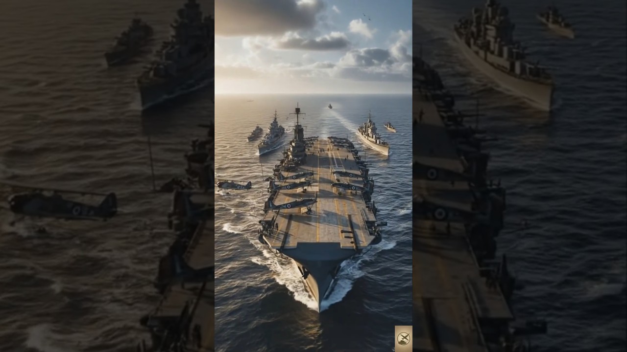 Top 5 World War II Aircraft Carriers comparison featuring IJN Akagi, IJN Kaga, USS Enterprise, USS Yorktown, and HMS Ark Royal