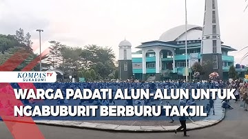 Warga Padati Alun-alun Palabuhanratu Untuk Ngabuburit Berburu Takjil
