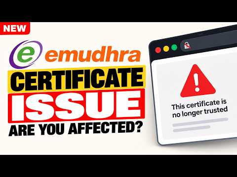 eMudhra Certificate Issue: Are You Affected? How to Fix