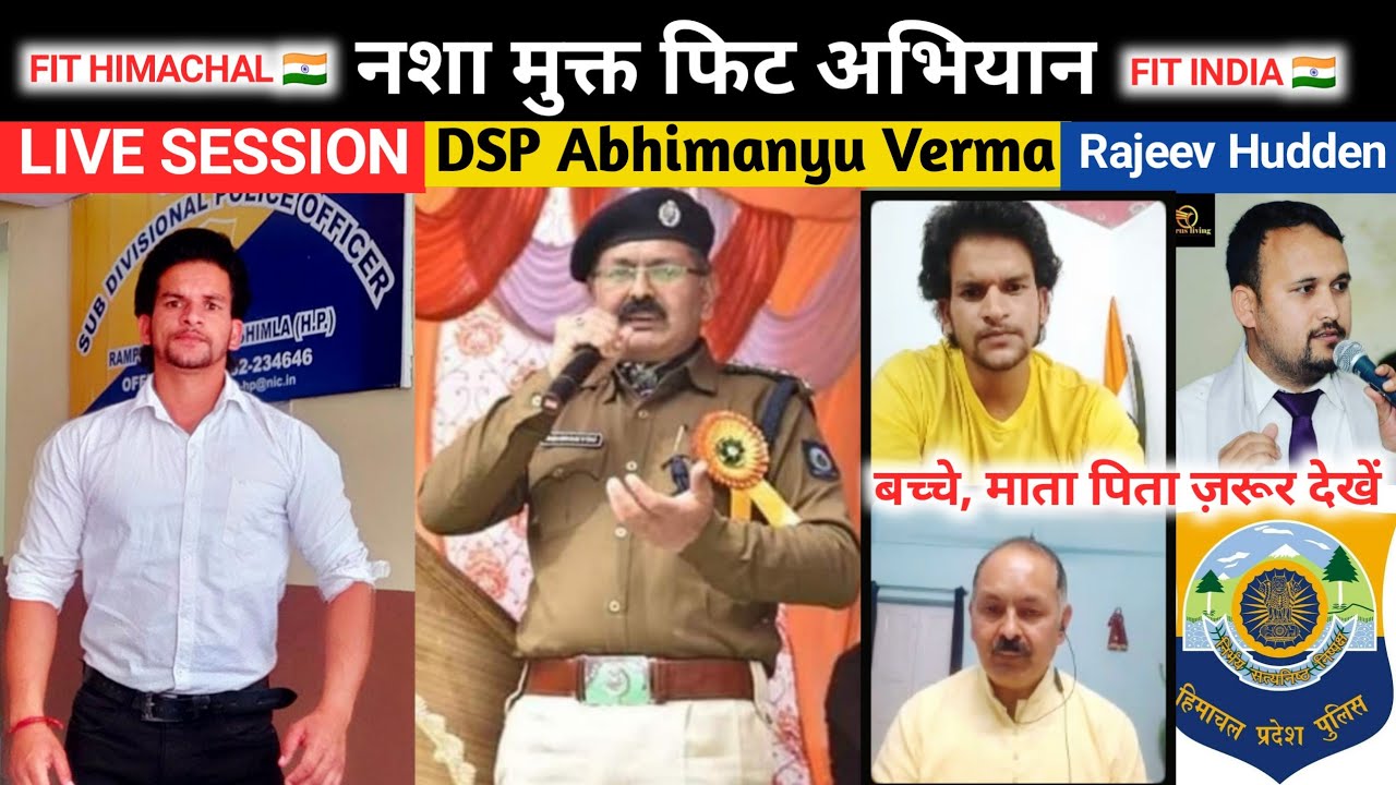 DRUG FREE FIT INDIA MISSION | RANA THEVIPER Live Session With Himachal Police Abhimanyu Verma