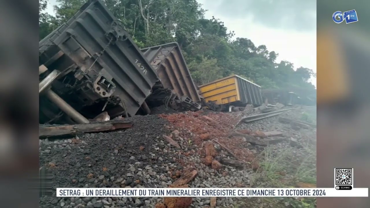 Setrag: un déraillement du train minéralier enregistré ce dimanche 13 octobre 2024.