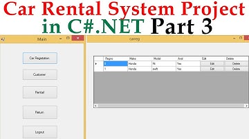 Car Rental System Project.in C#.NET part 3