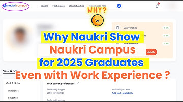 Waarom Naukri de Naukri Campus voor afgestudeerden van 2025 kiest, zelfs met werkervaring