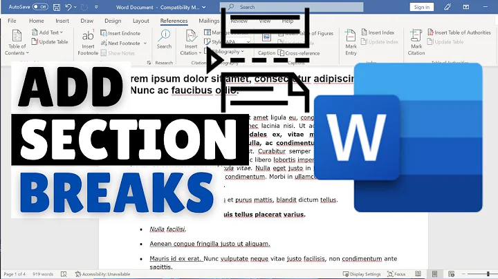How to Add Section Break in Word | Insert Section Breaks in MS Word