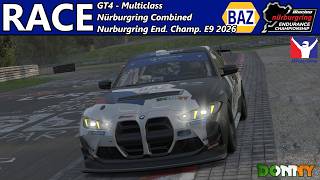 Race | GT4 (Multiclass) | Nürburgring Endurance Championship 2026 E9 | Team Baz | iRacing