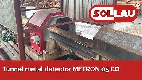 Tunnel metal detector for the woodworking industry METRON 05 CO