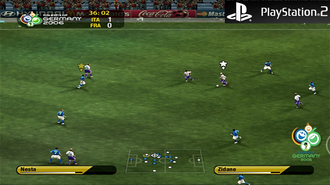 2006 FIFA World Cup - Italy vs. France Full Match Gameplay [PS2]