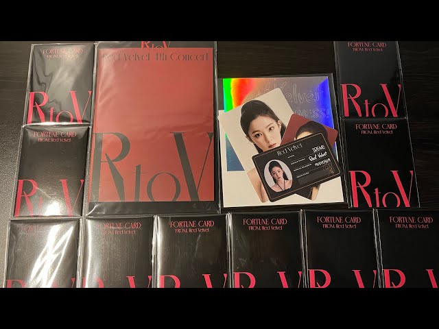 Unboxing] Red Velvet ⟡ R to V 4th Concert MD ♡ Random Fortune