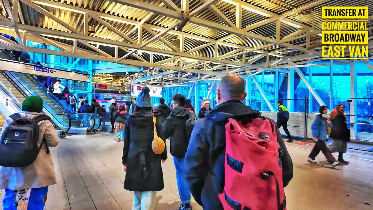 Vancouver Walk & Ride 🇨🇦 - Transferring Between SkyTrain, Strathcona to Downtown